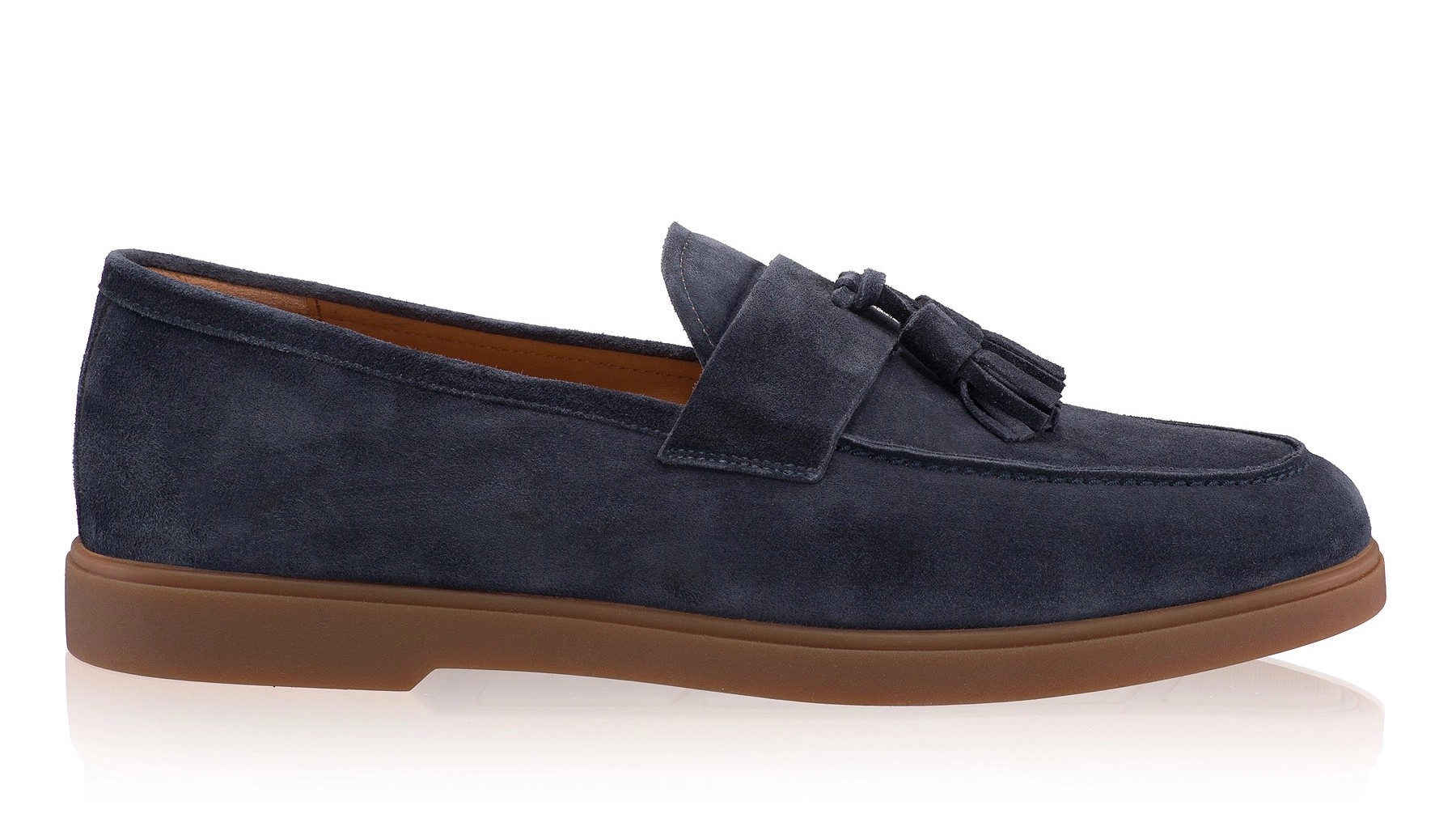 Men Leather Loafers 7628 Crosta Blue