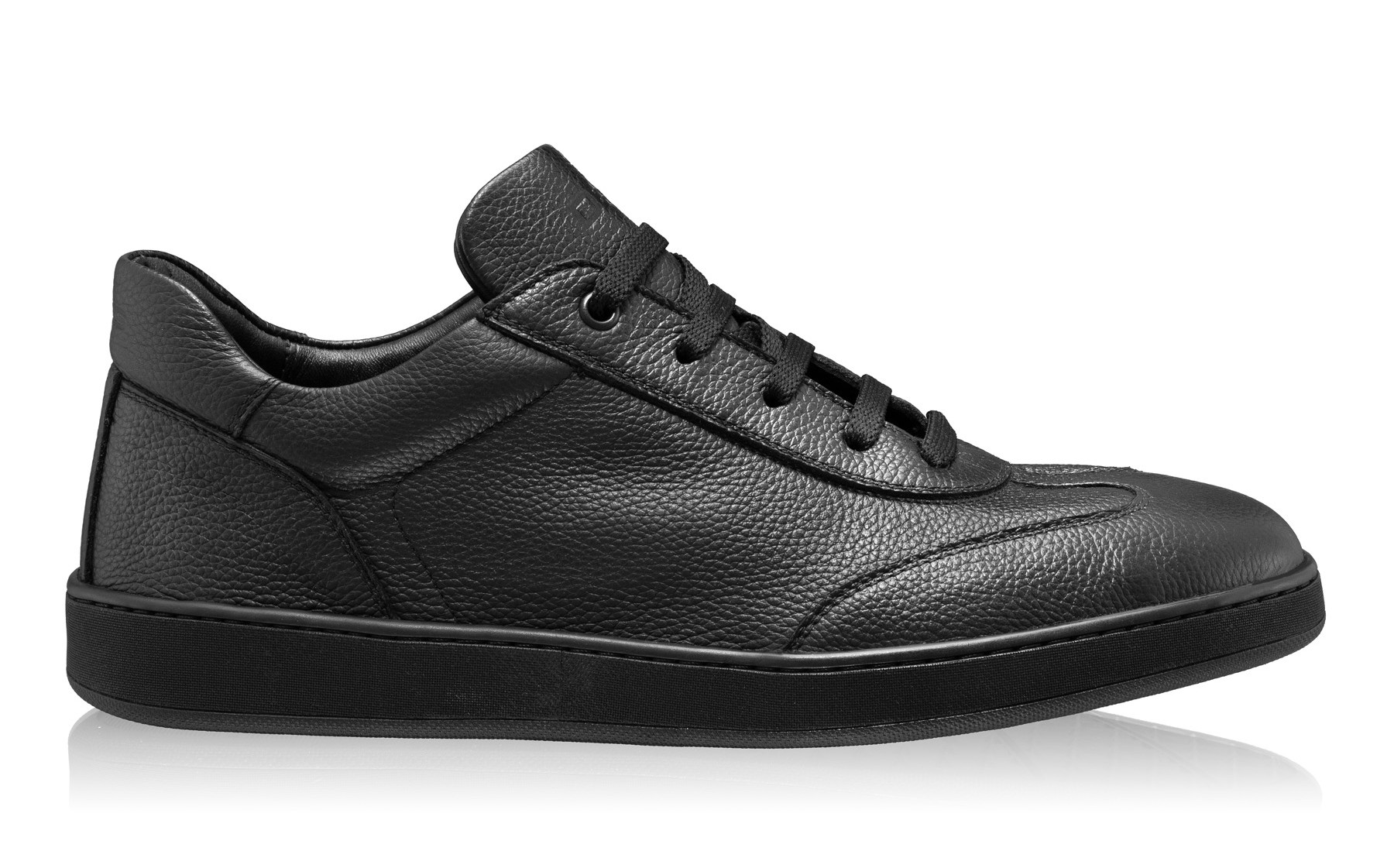 Men Leather Sport Shoes 7087 Bottalato Black