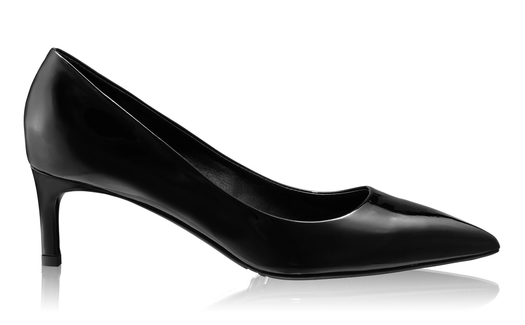 Mid-heel Pointed Toe Pumps 8220 Lac Black