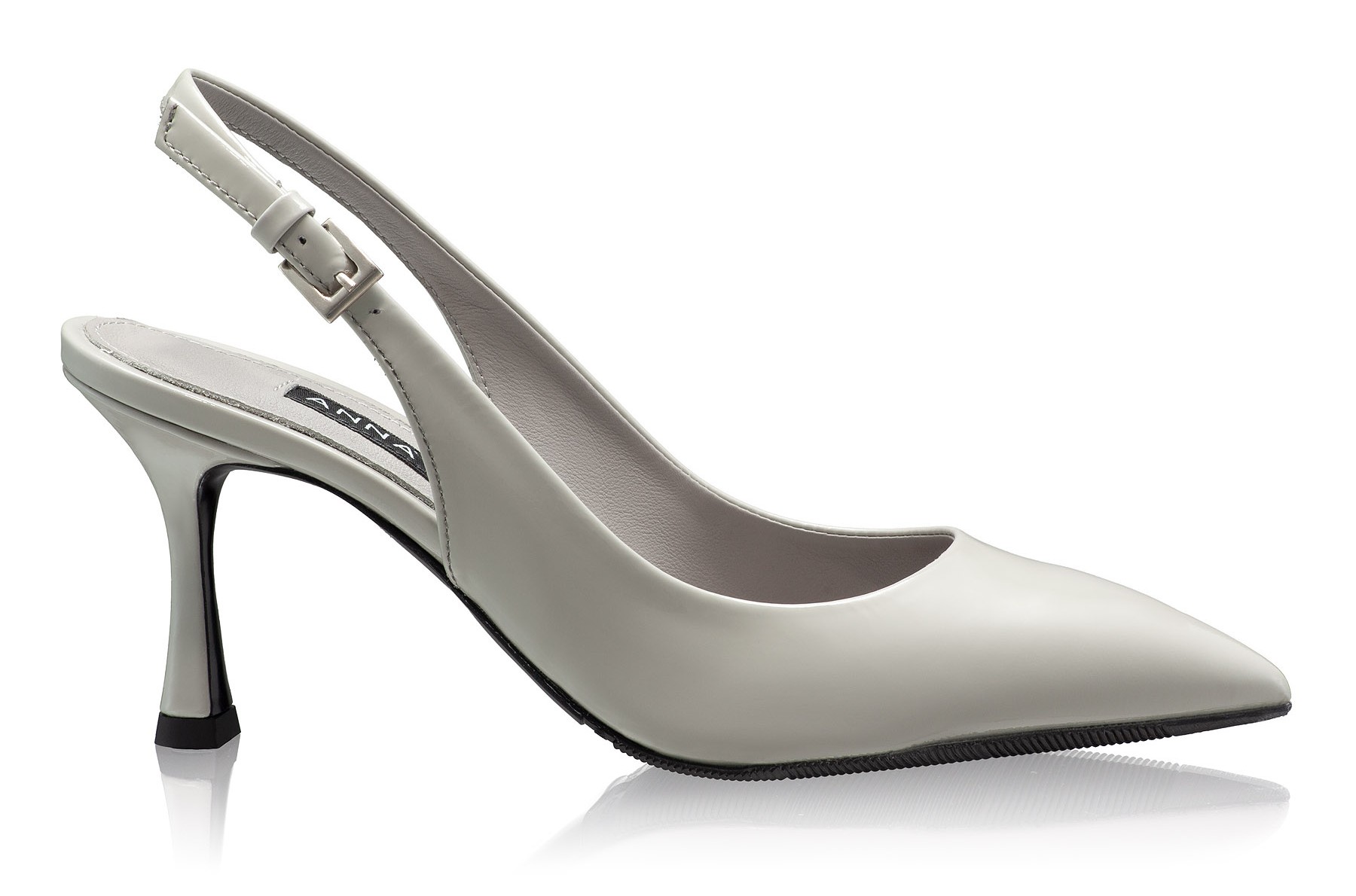 Mid-heel Slingback Pumps 5728 Lac Gray