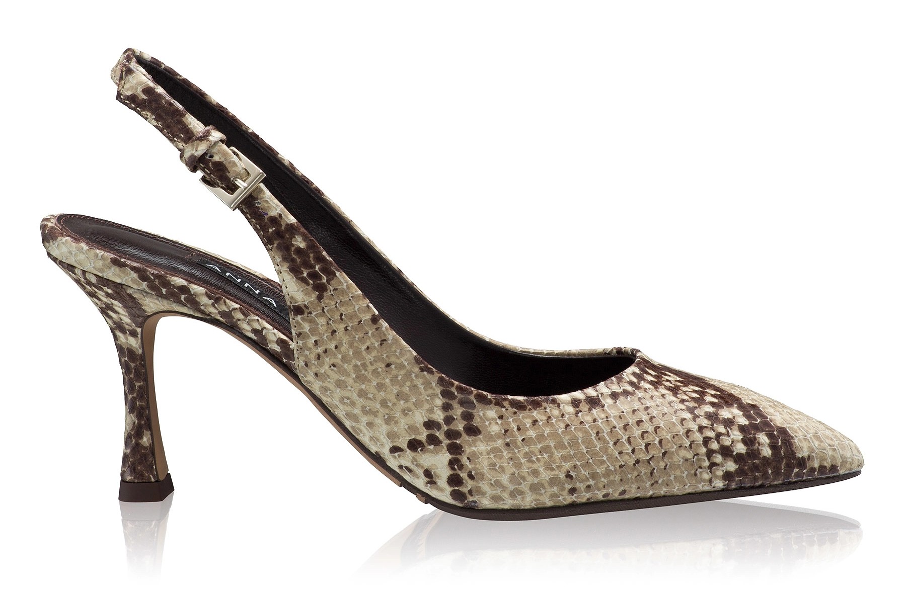 Mid-heel Slingback Pumps 5728 Pytone Panna/Maro