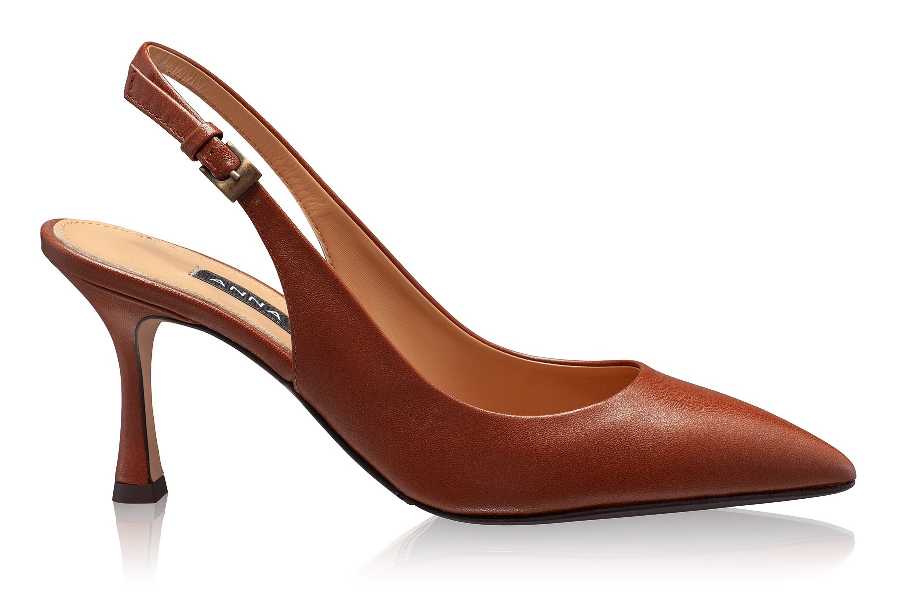 Mid-heel Slingback Pumps 5728 Vitello Maro