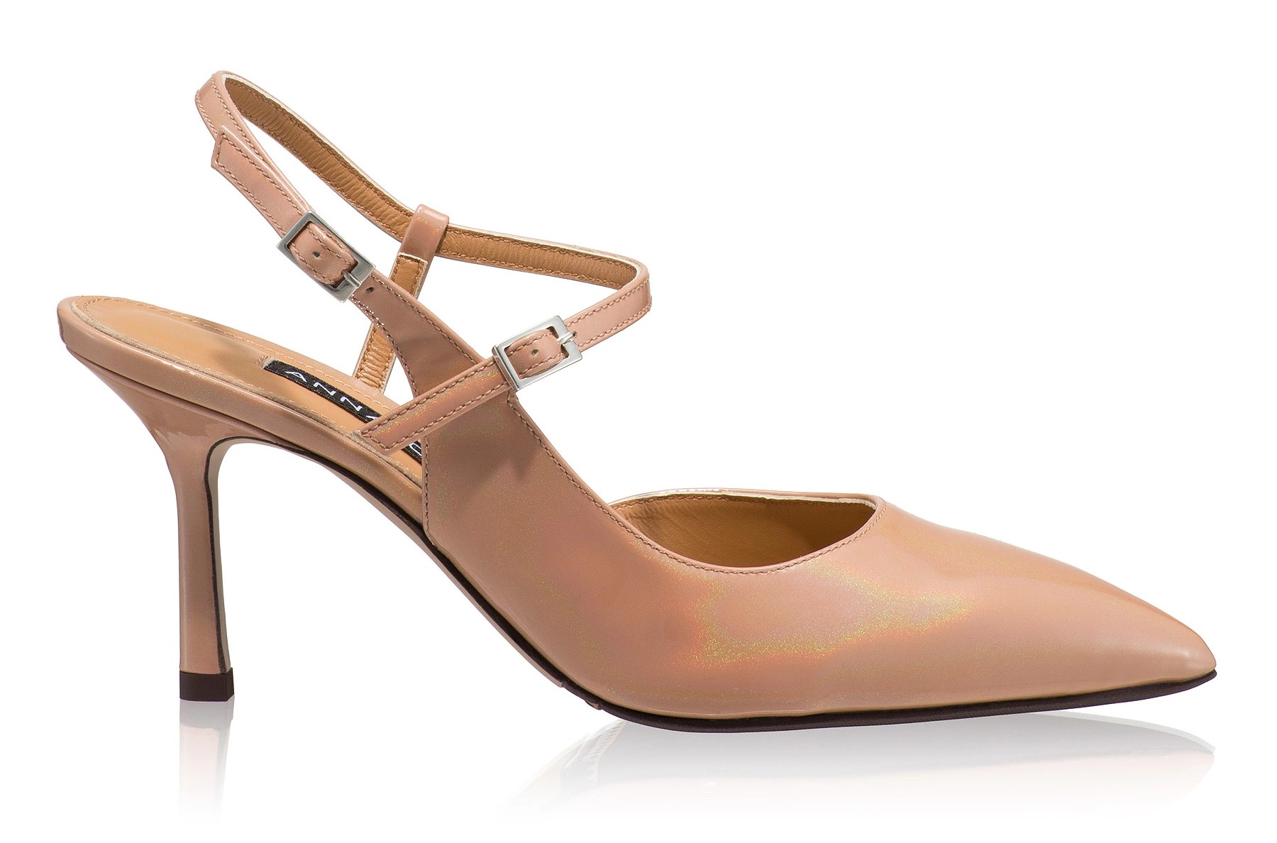Mid-heel Slingback Pumps 8460 Lac Nude