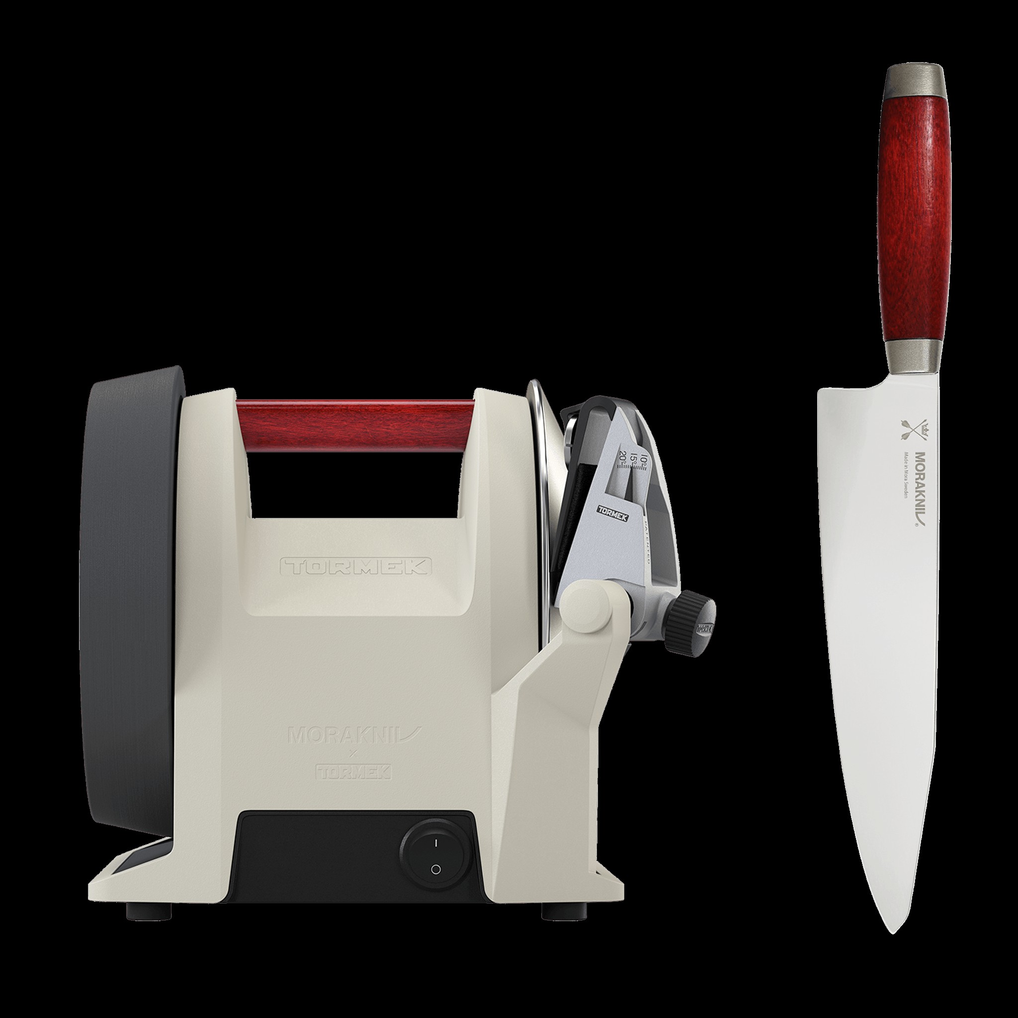 Morakniv Knife sharpener and chef's knife