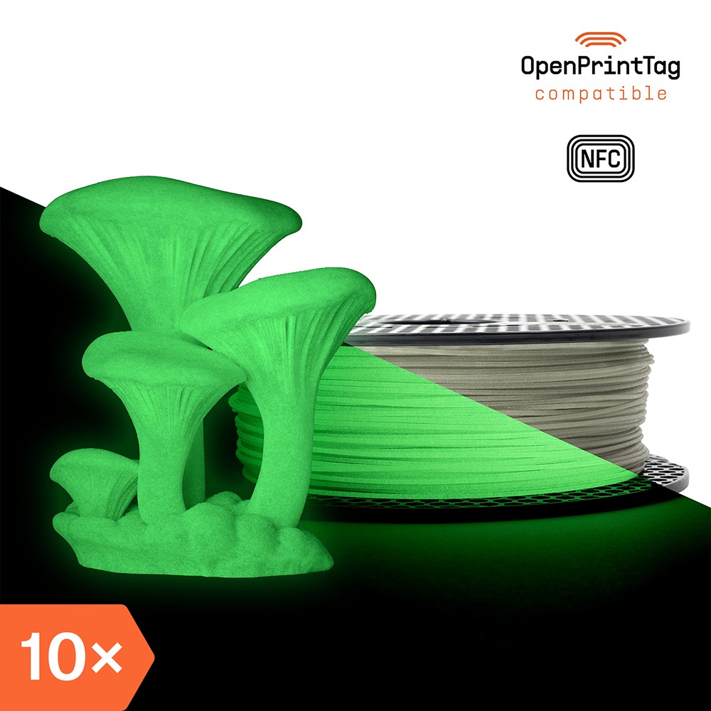 Prusament PETG Ultraglow Green 800g (NFC) – Multipack 10 pcs