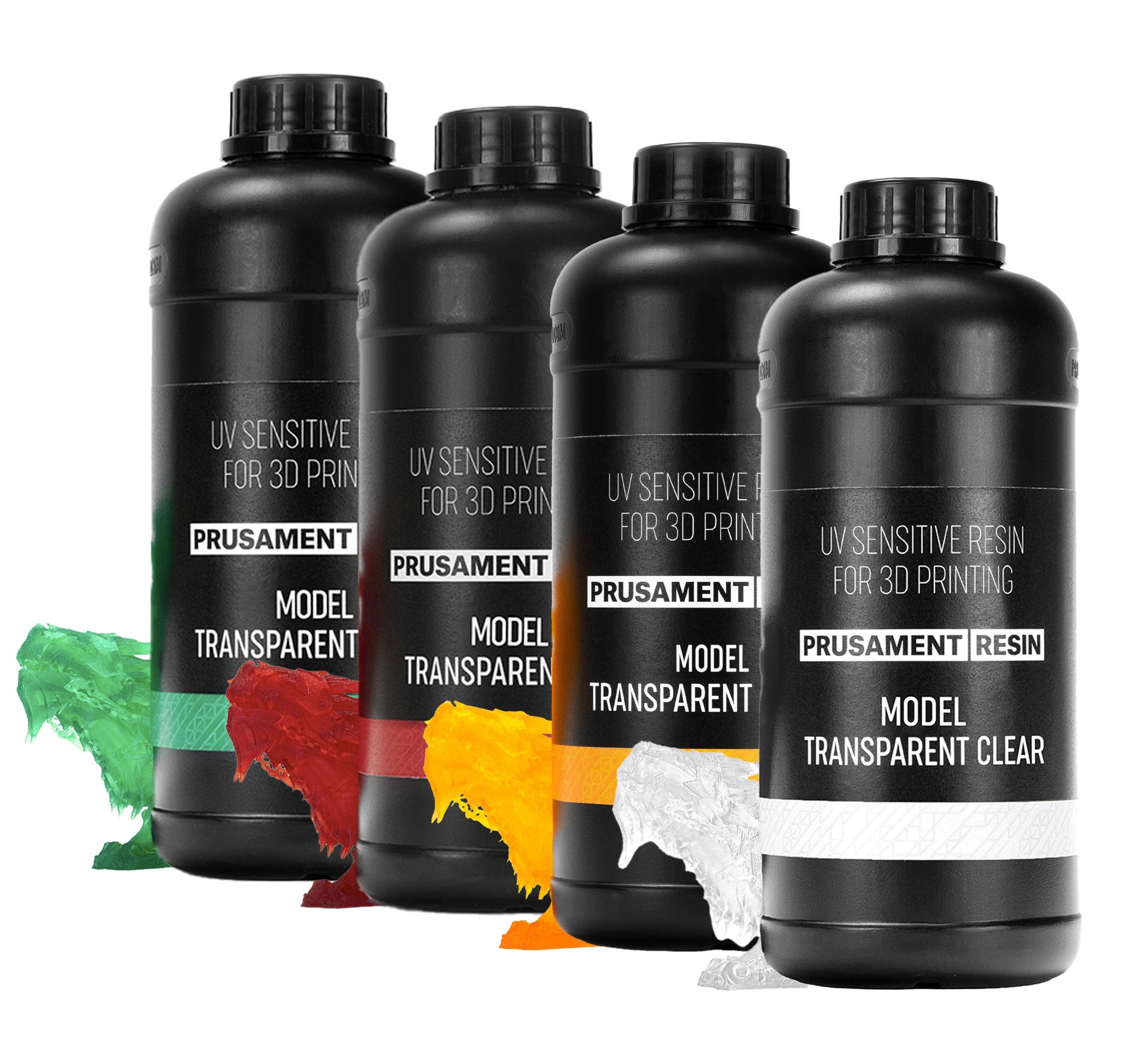 Prusament Resin Model Transparent Bundle 3+1 FREE