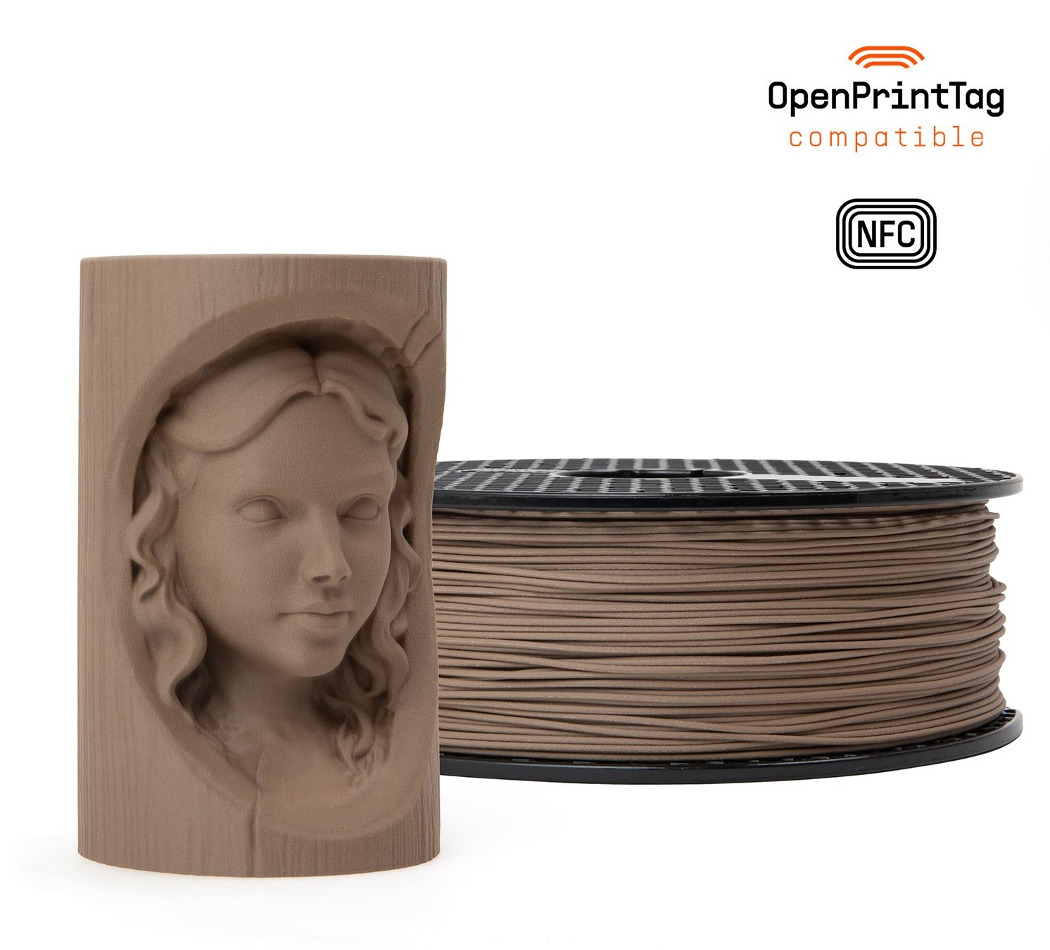 Prusament Woodfill Pastel Brown 1kg (NFC)