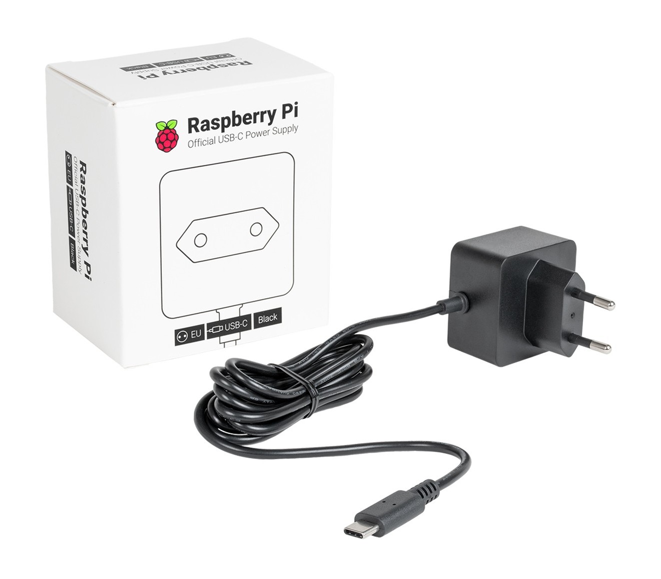 Raspberry Pi 15W USB-C Power Supply EU