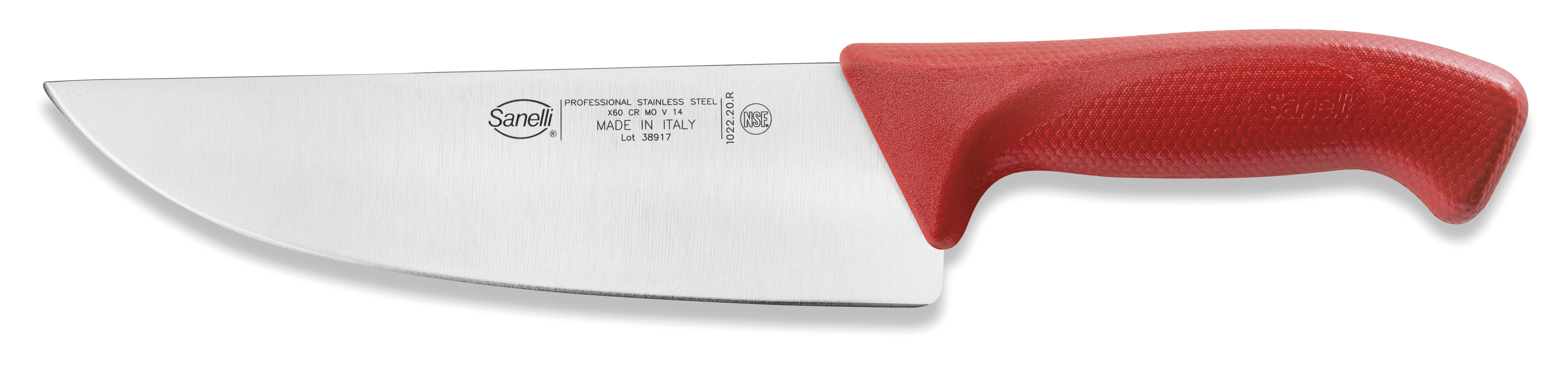 Sanelli Coltello Affettare Cm.20 Rosso