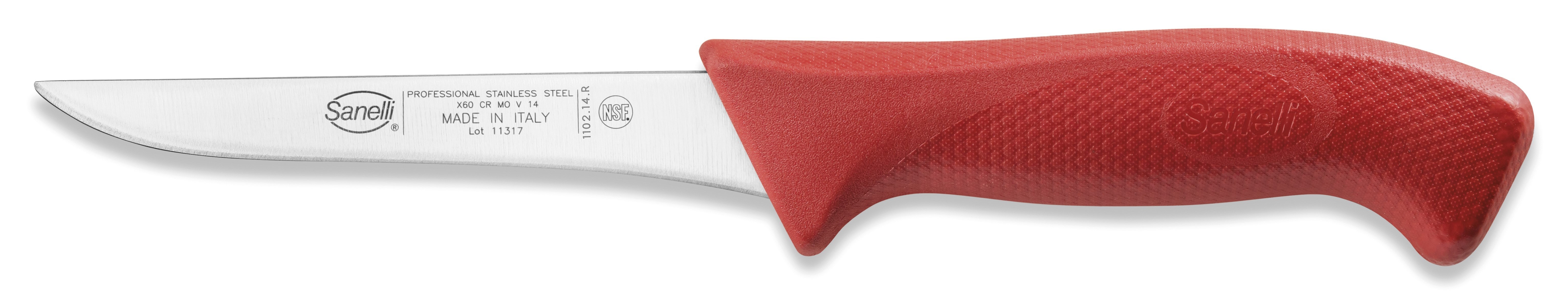 Sanelli Coltello Disosso Cm.14 Rosso
