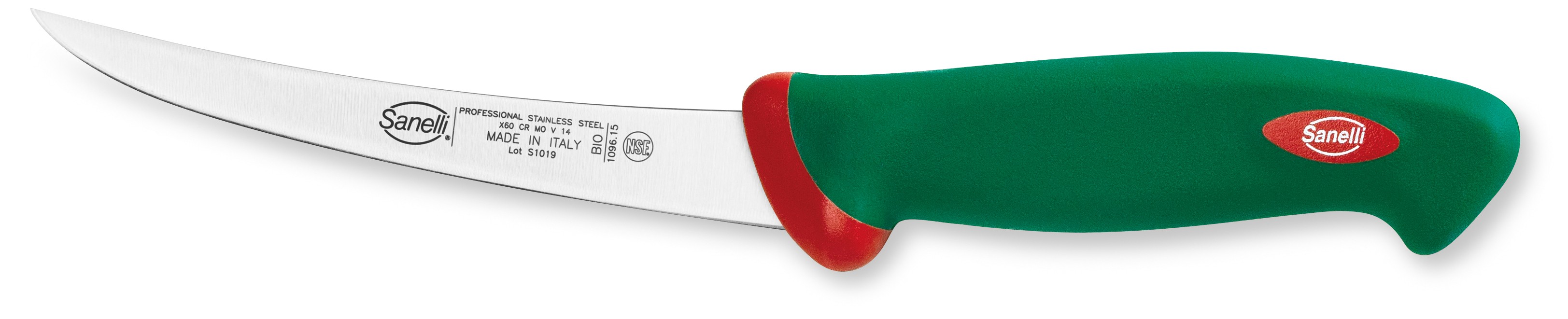 Sanelli Coltello Disosso Curvo Stretto Flessibile Cm.15