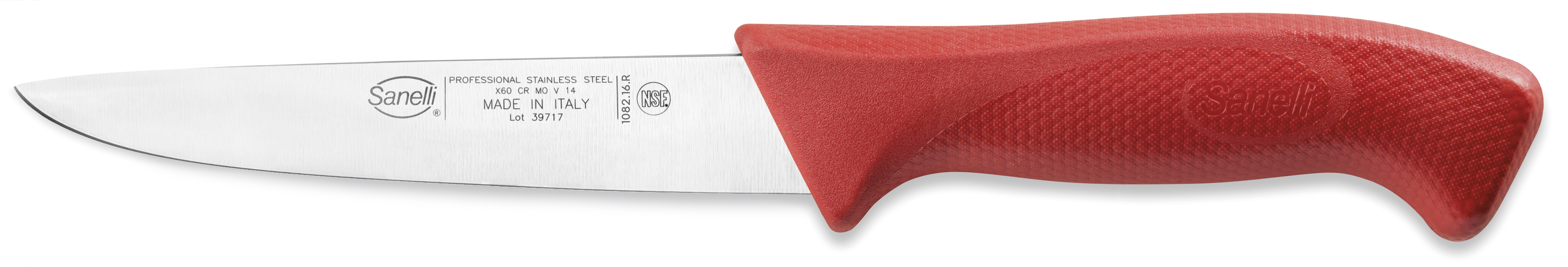 Sanelli Coltello Disosso Emilia Cm.16 Rosso