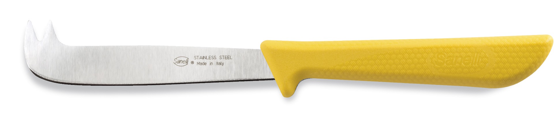 Sanelli Coltello Formaggio 2 Punte Giallo