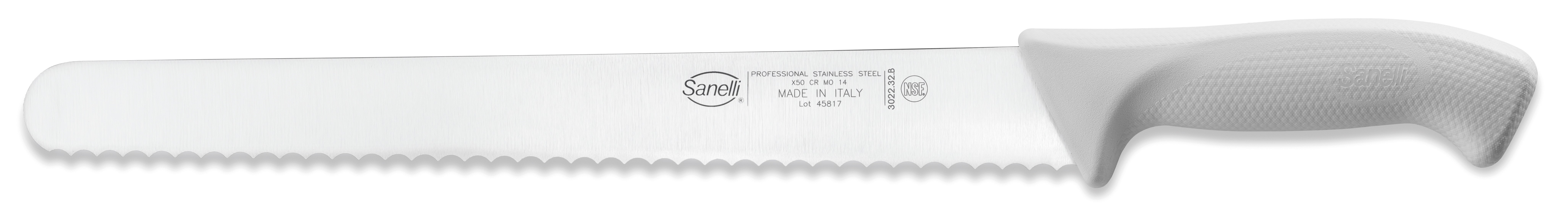 Sanelli Coltello Pane Cm.32 Bianco
