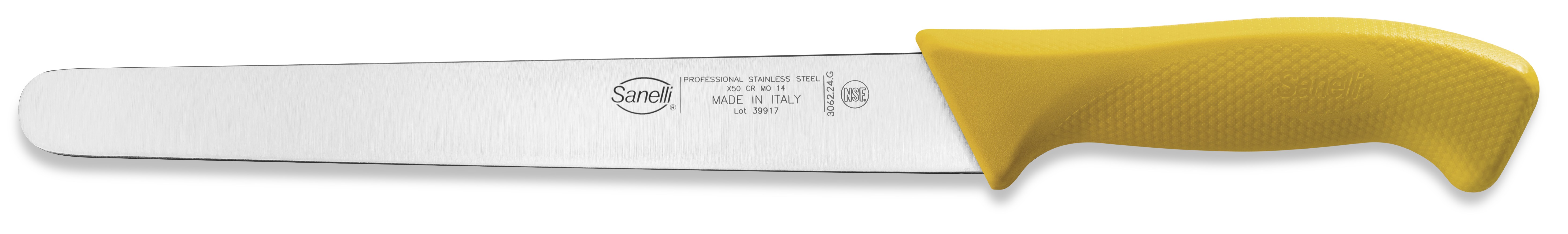 Sanelli Coltello Prosciutto Cm.24 Giallo