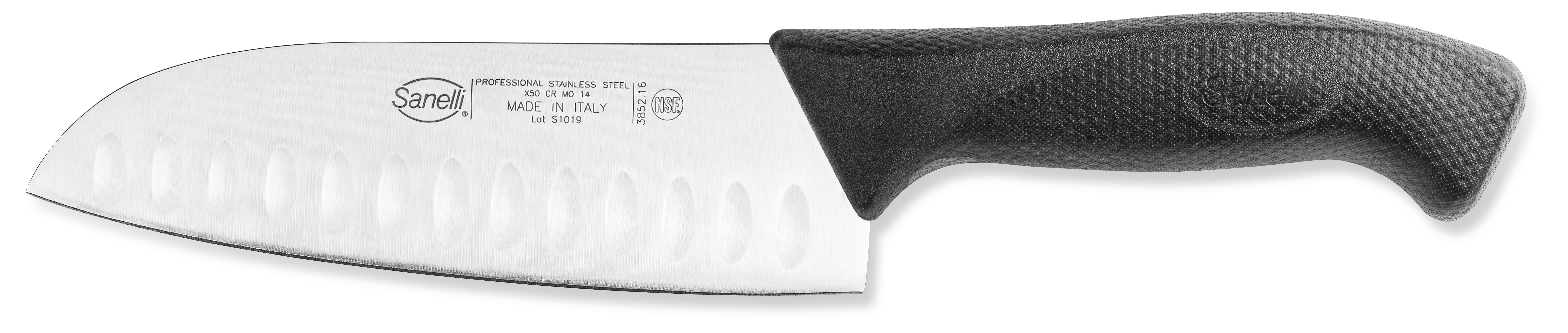 Sanelli Coltello Santoku Olivato Cm.16