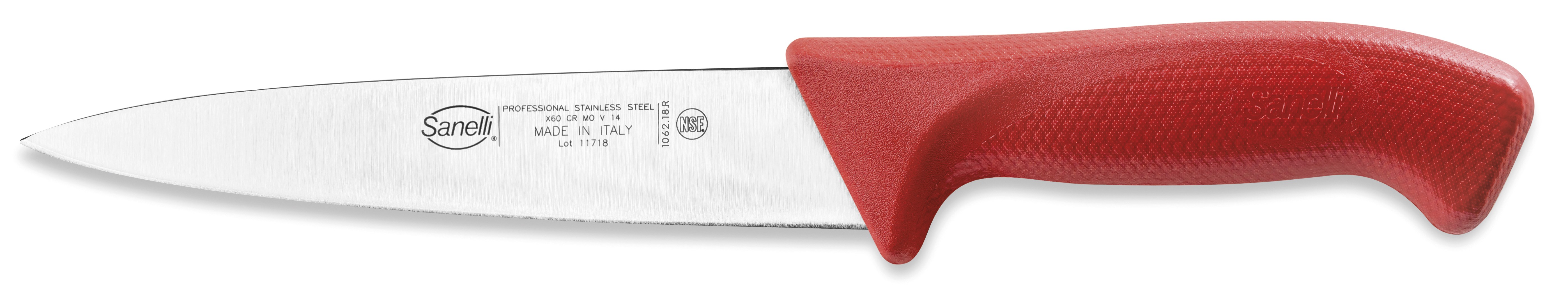 Sanelli Coltello Scannare Cm.18 Rosso