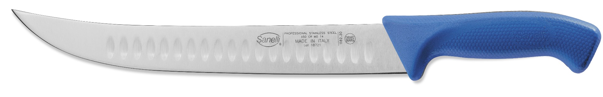 Sanelli Coltello Scimitarra Olivato Cm.30 Azzurra