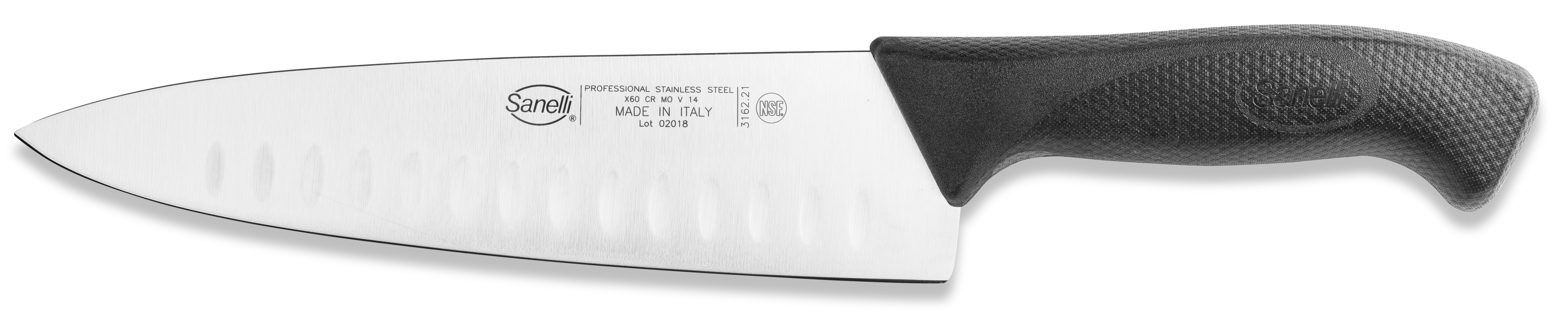 Sanelli Coltello  Trinciante Olivato Cm. 21