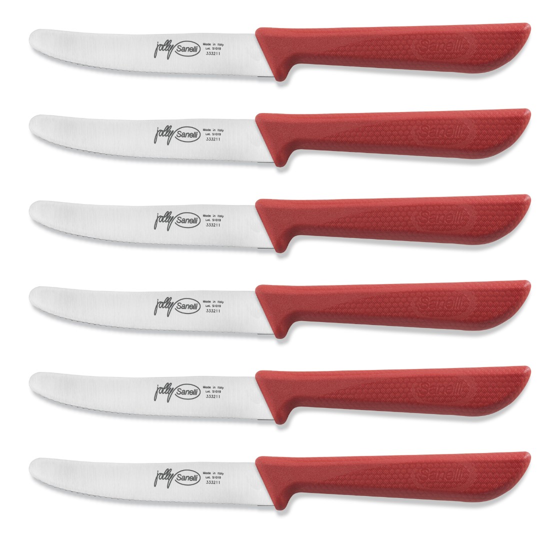 Sanelli Confezione 6 Pz. Tavola Rosso