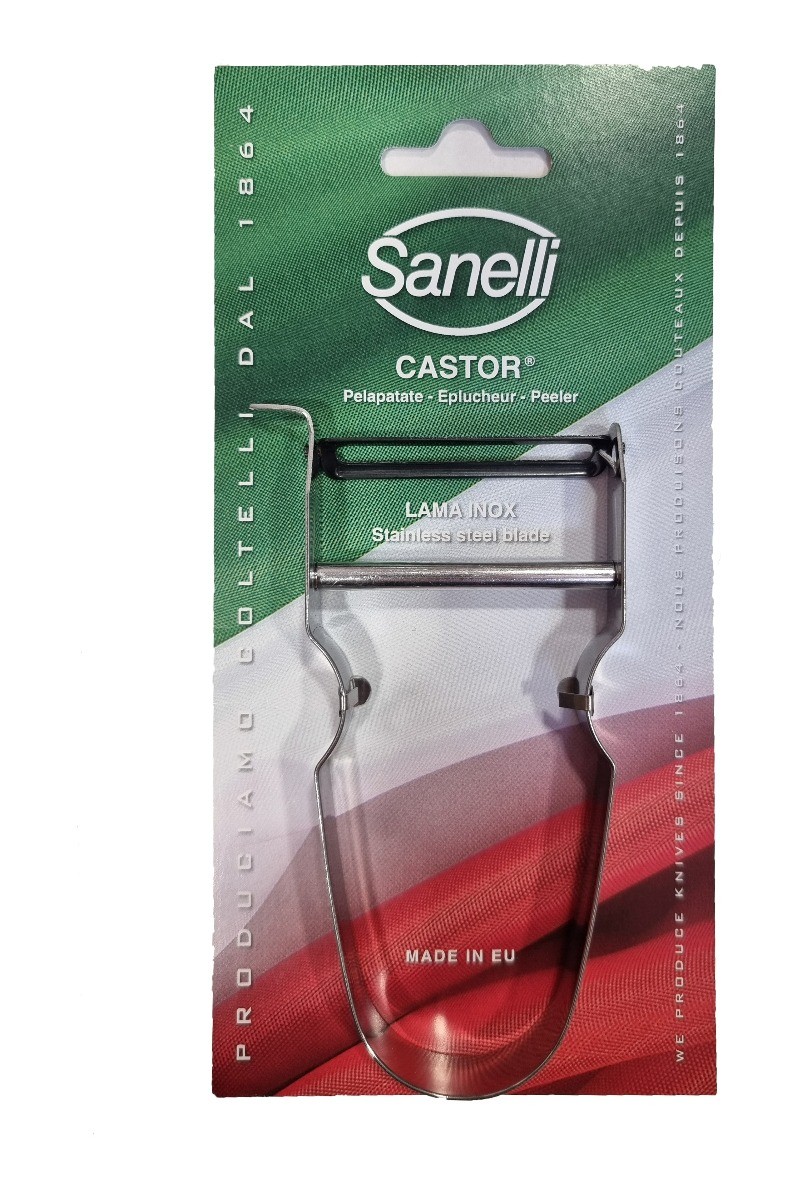 Sanelli Pelapatate Castor Cartoncino Singolo Lama Inox