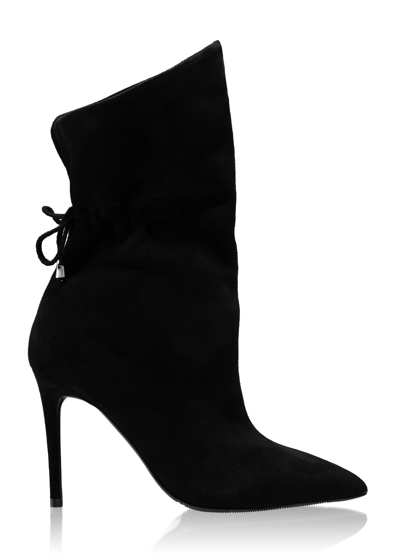 Suede Women Ankle Boots 8153 Camoscio Black