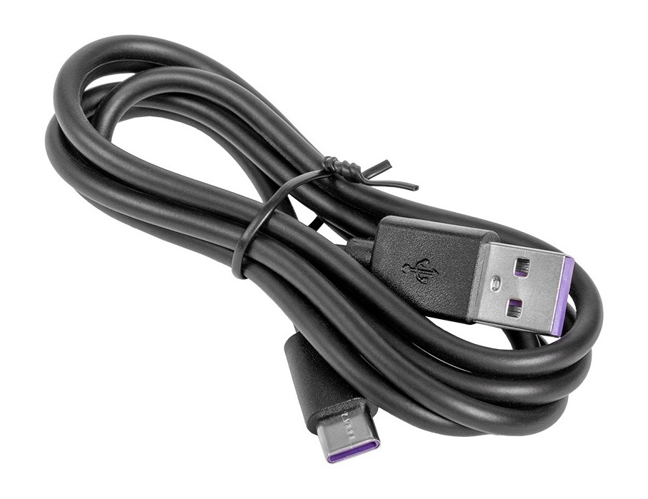 USB-A to USB-C cable 1m black
