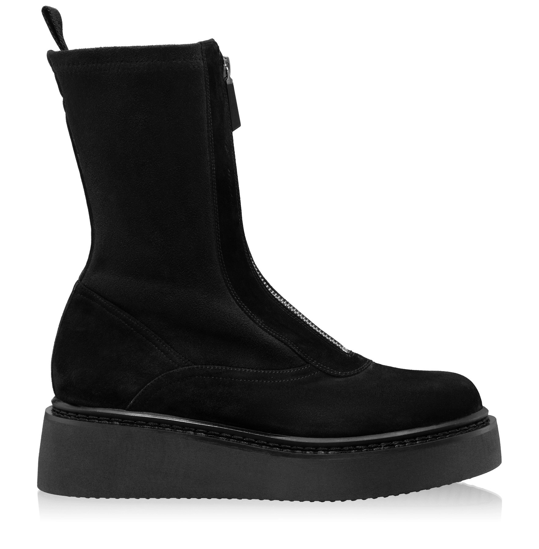 Women Ankle-Boots 7940 Camoscio Black
