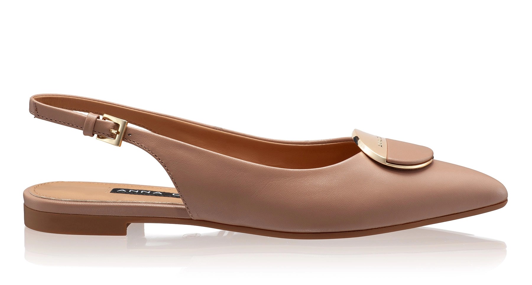 Women Ballerina Flats 7505 Vitello Poudre
