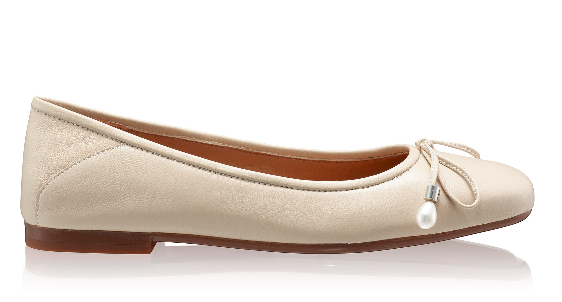 Women Ballerina Flats 8103 Vitello Panna