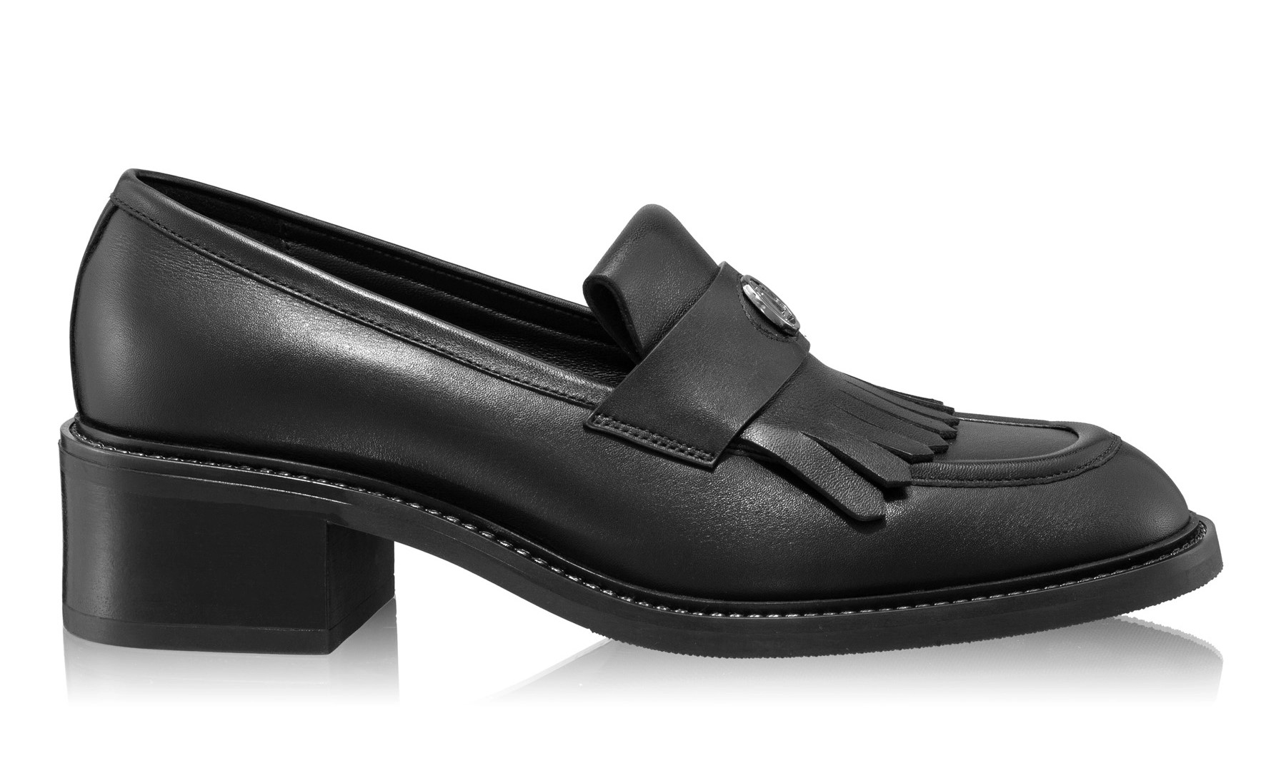 Women Casual Loafers 7898 Vitello Black