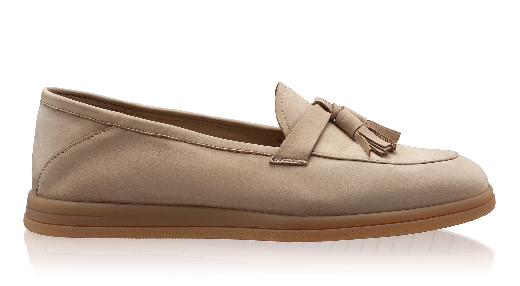 Women Casual Loafers 8002 Nabuck Beige