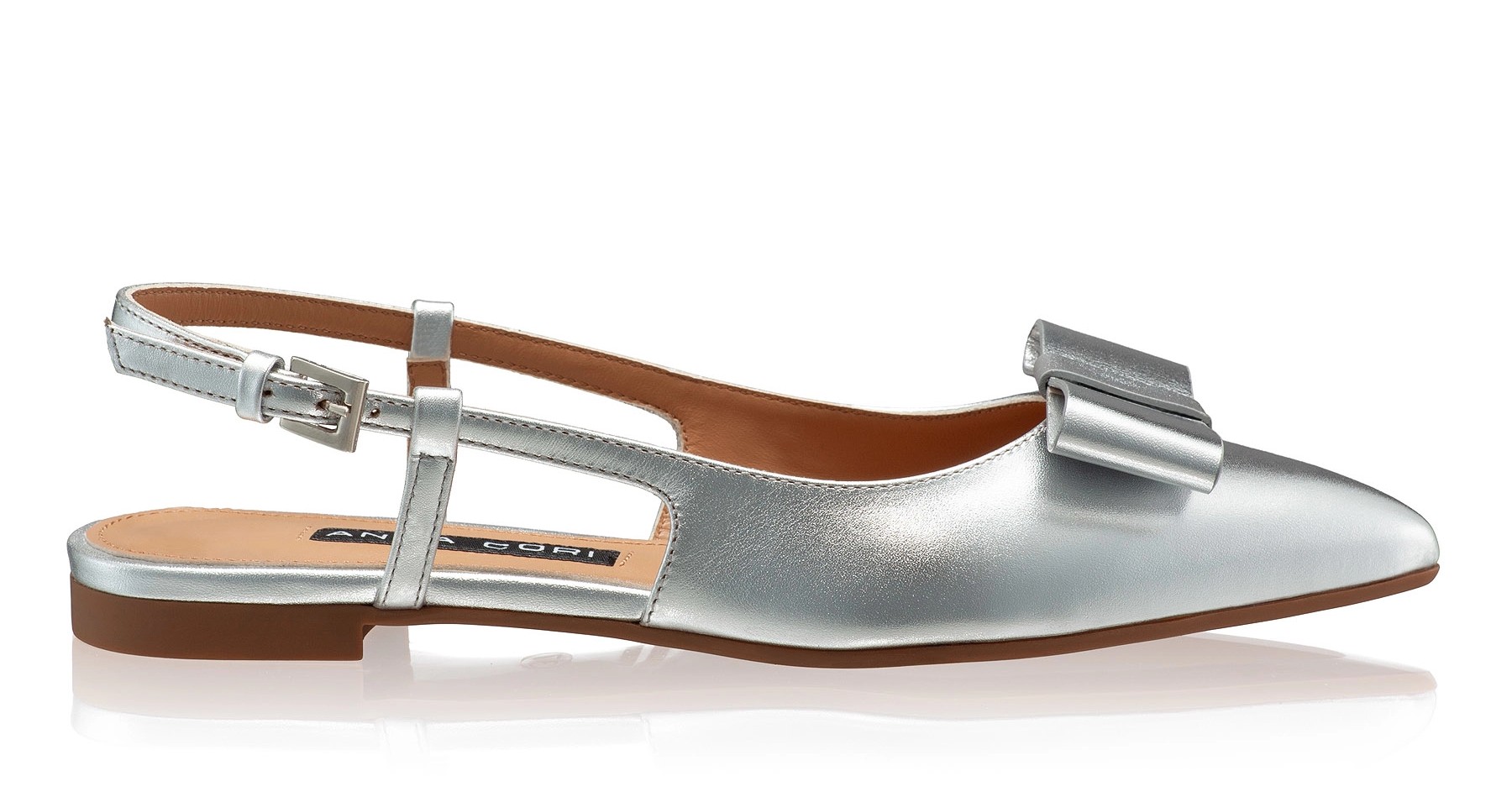 Women Casual Shoes 7528 Laminato Argento