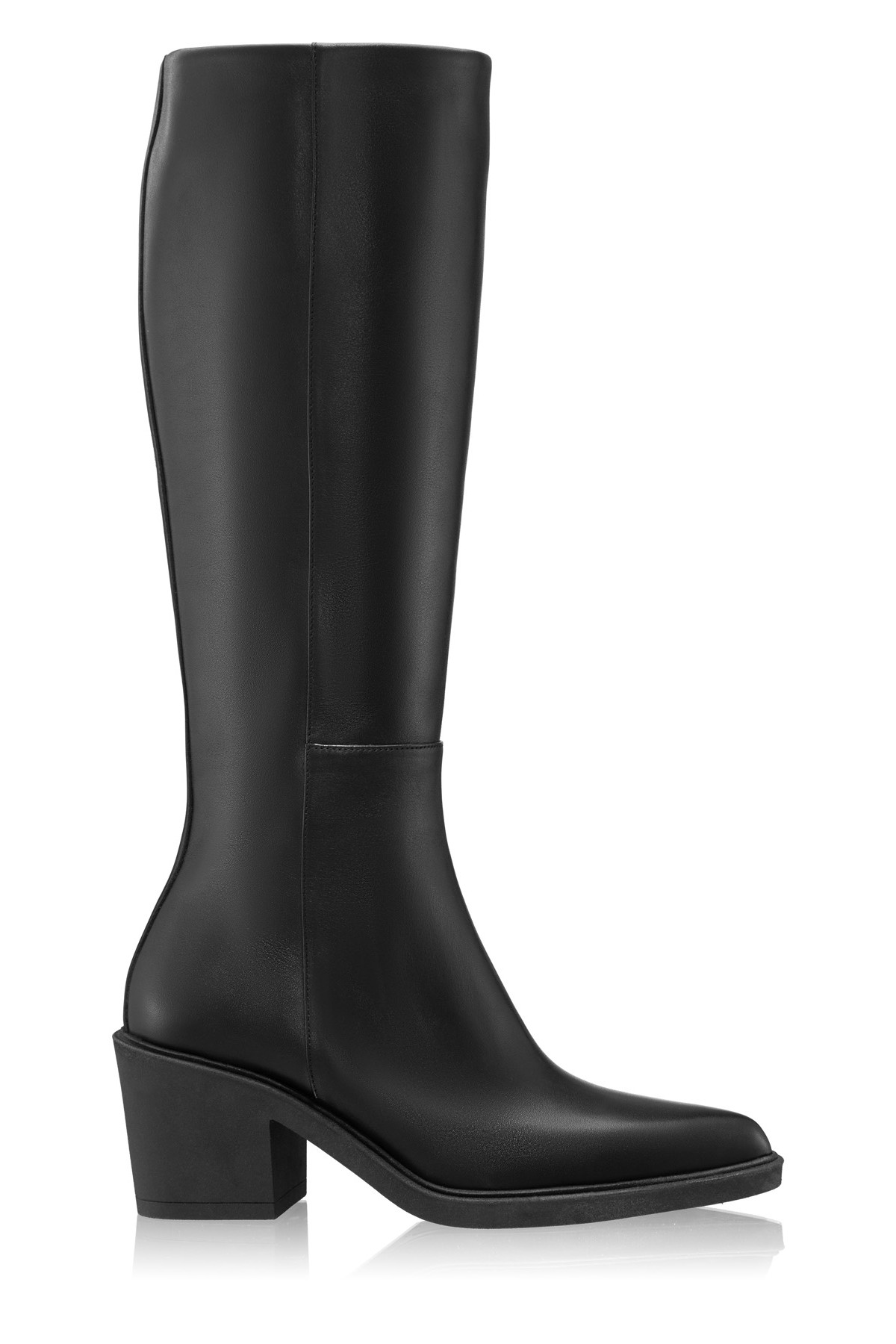 Women Leather Boots 7908 Vitello Black