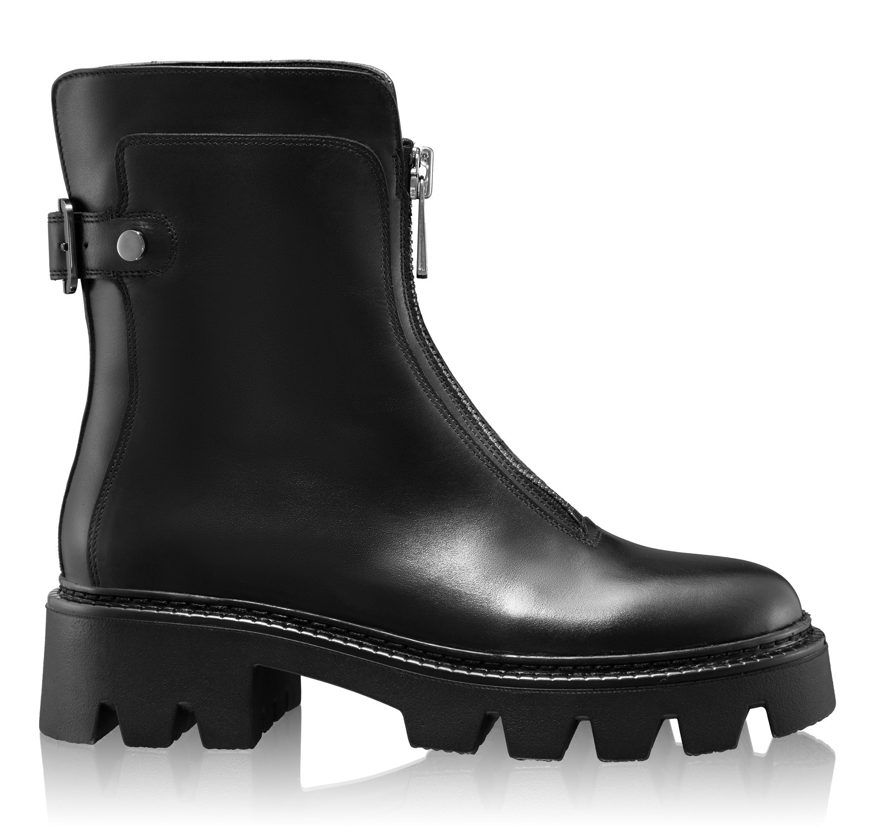 Women Leather Boots 8183 Vitello Black