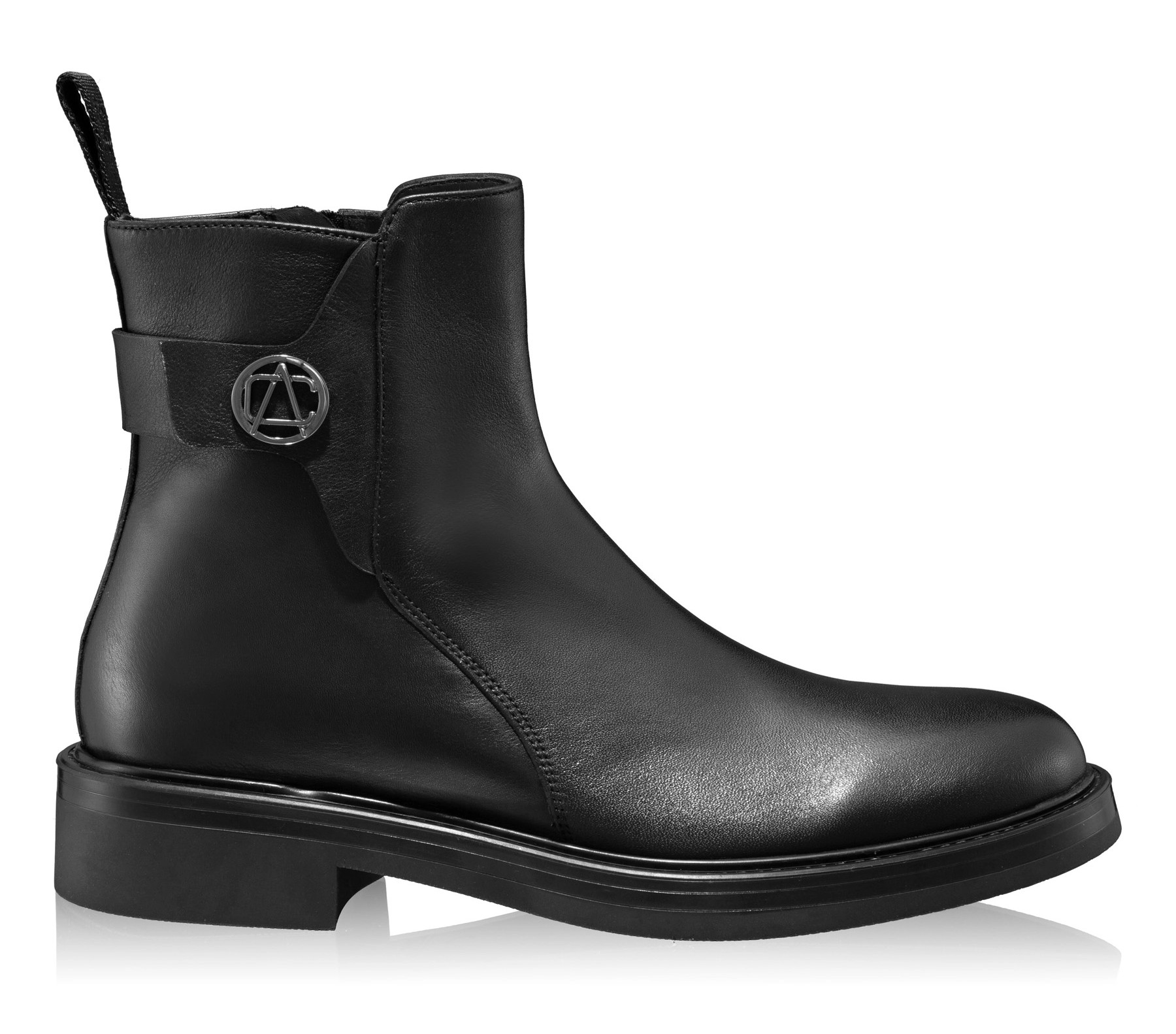 Women Leather Casual Boots 6453 Vitello Black