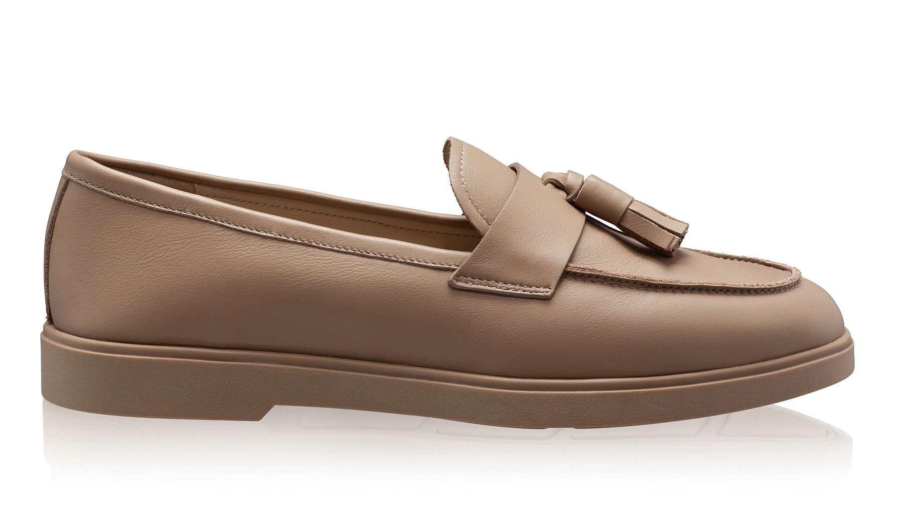 Women Leather Casual Loafers 7517 Vitello Taupe