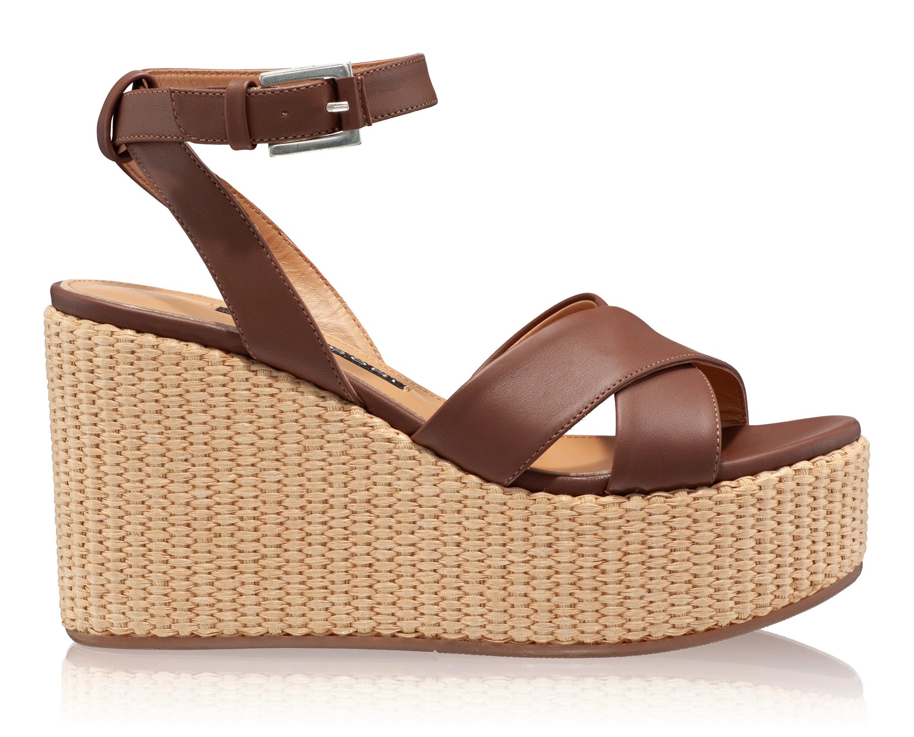 Women Leather Sandals 8089 Vitello Brown