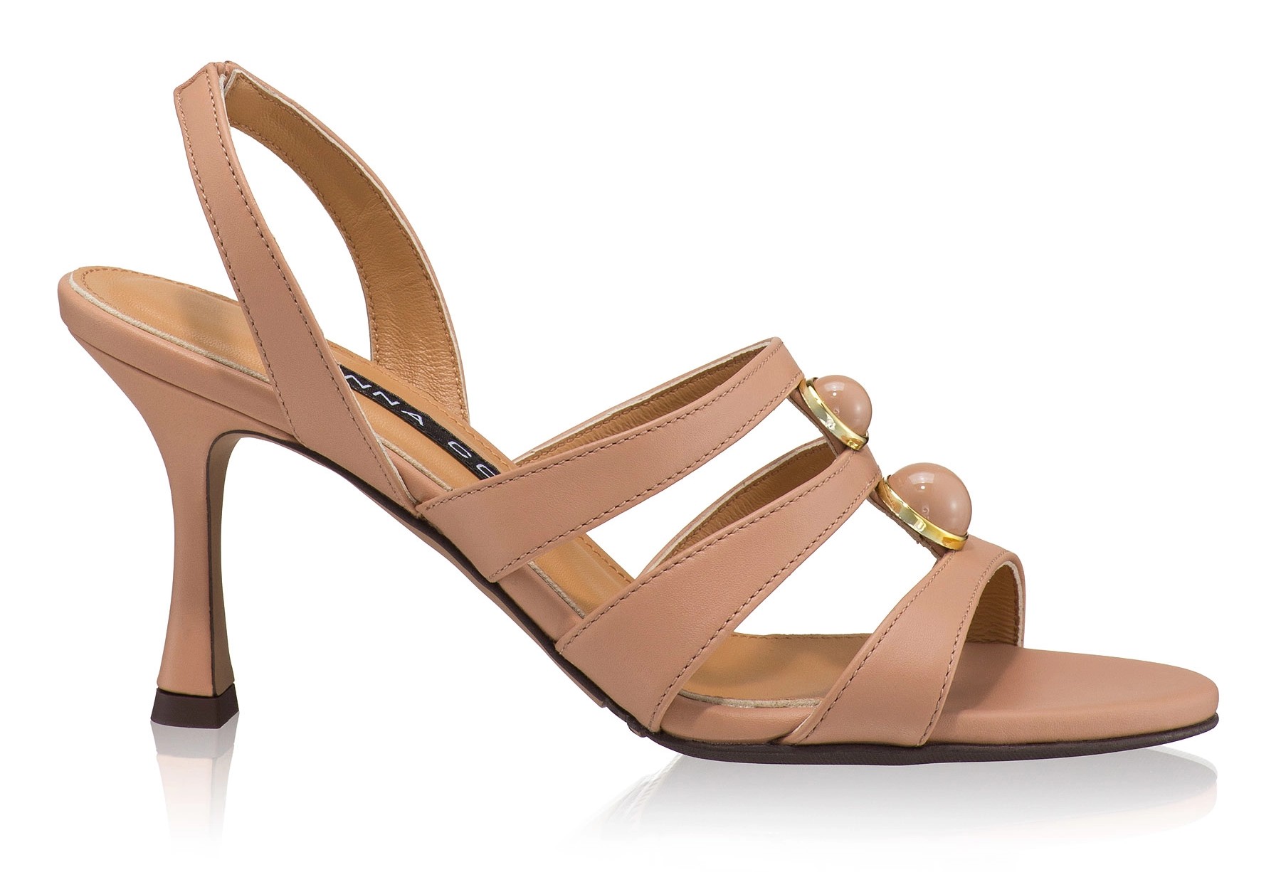 Women Leather Sandals 8431 Vitello Nude
