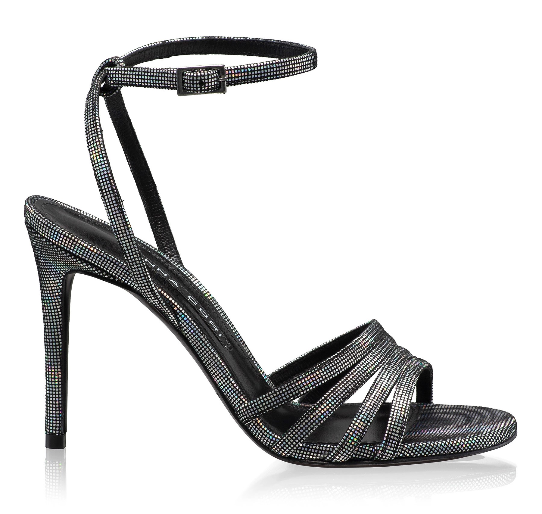 Women Leather Sandals 8443 Camoscio Stamp Multicolor