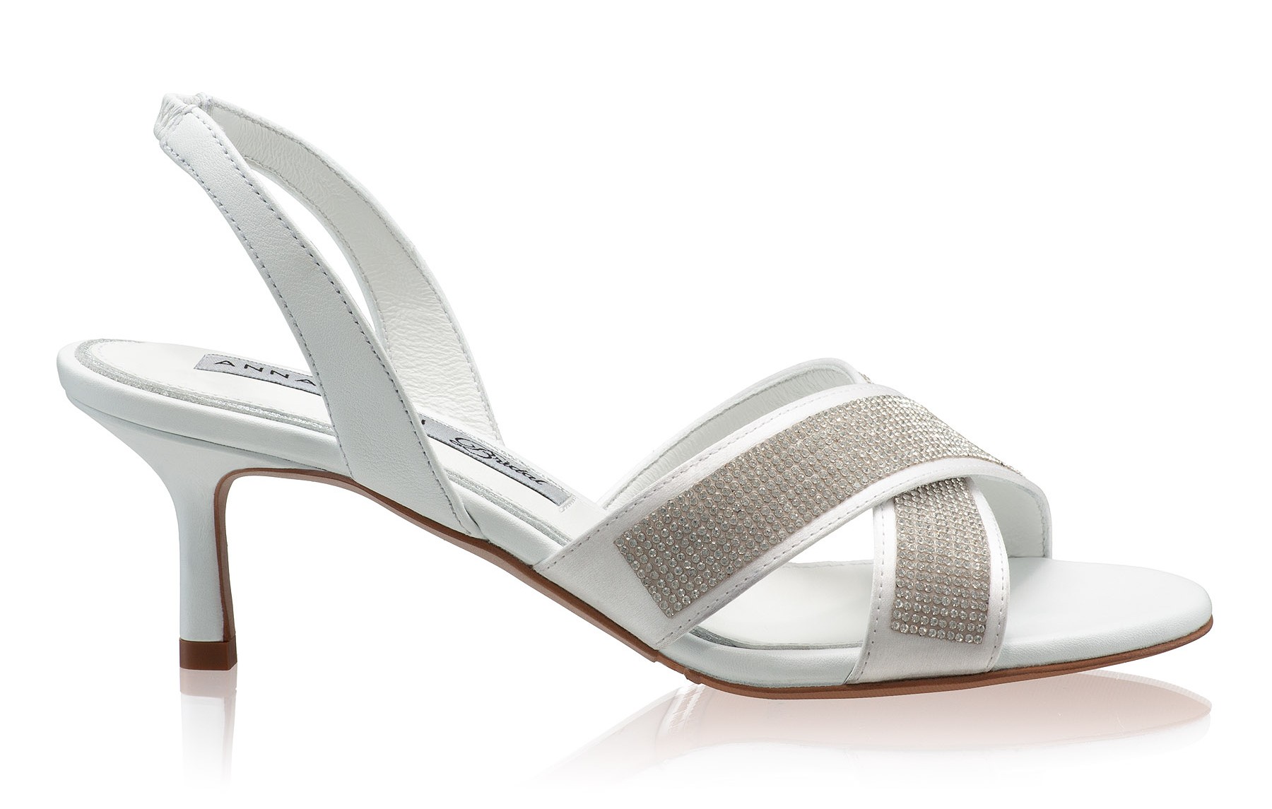 Women Leather Sandals 8451 Vitello White