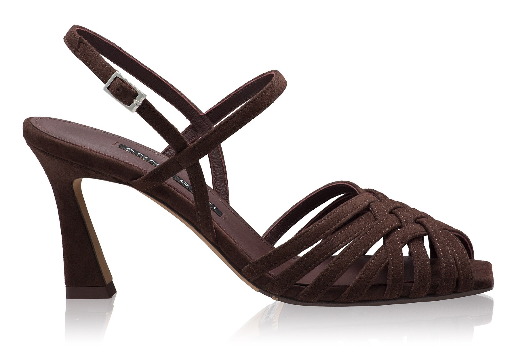 Women Leather Sandals 8481 Camoscio T.Moro