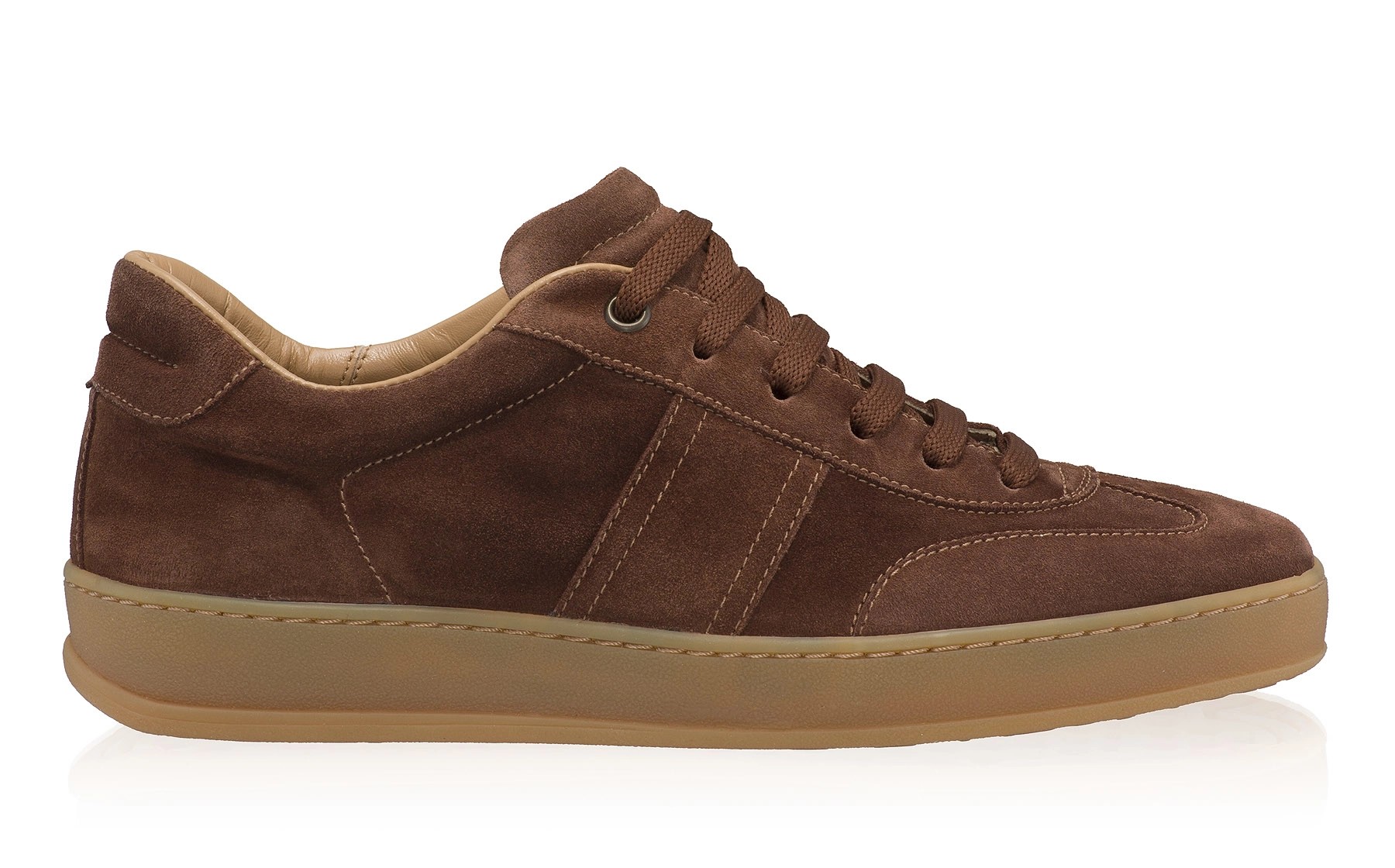 Women Leather Sport Shoes 8066 Crosta Tabacco