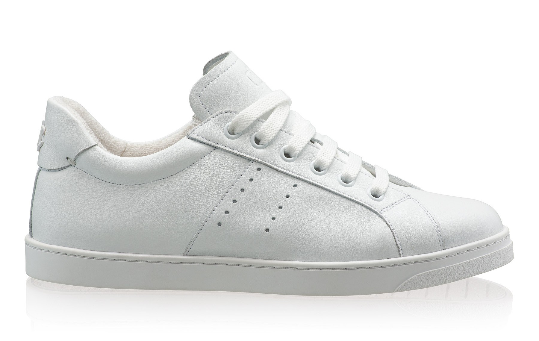 Women Leather Sport Shoes 8330 Vitello Alb