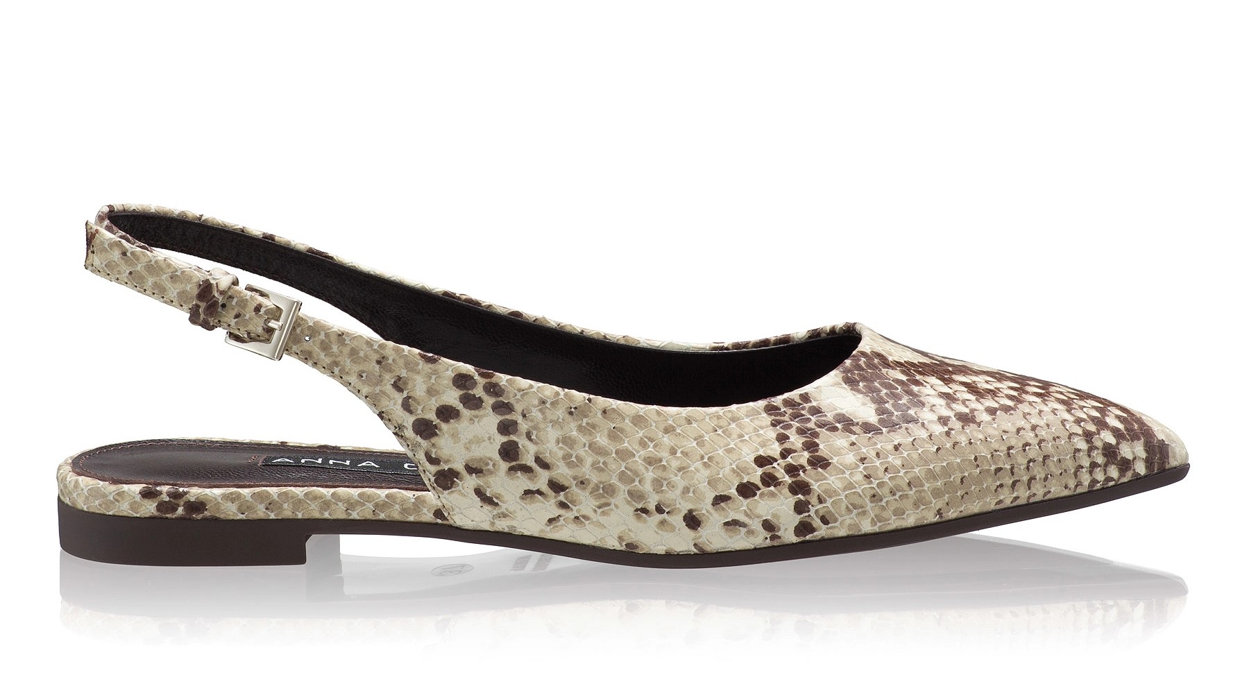 Women Suede Ballerina Flats 8027 Pytone Panna/Maro