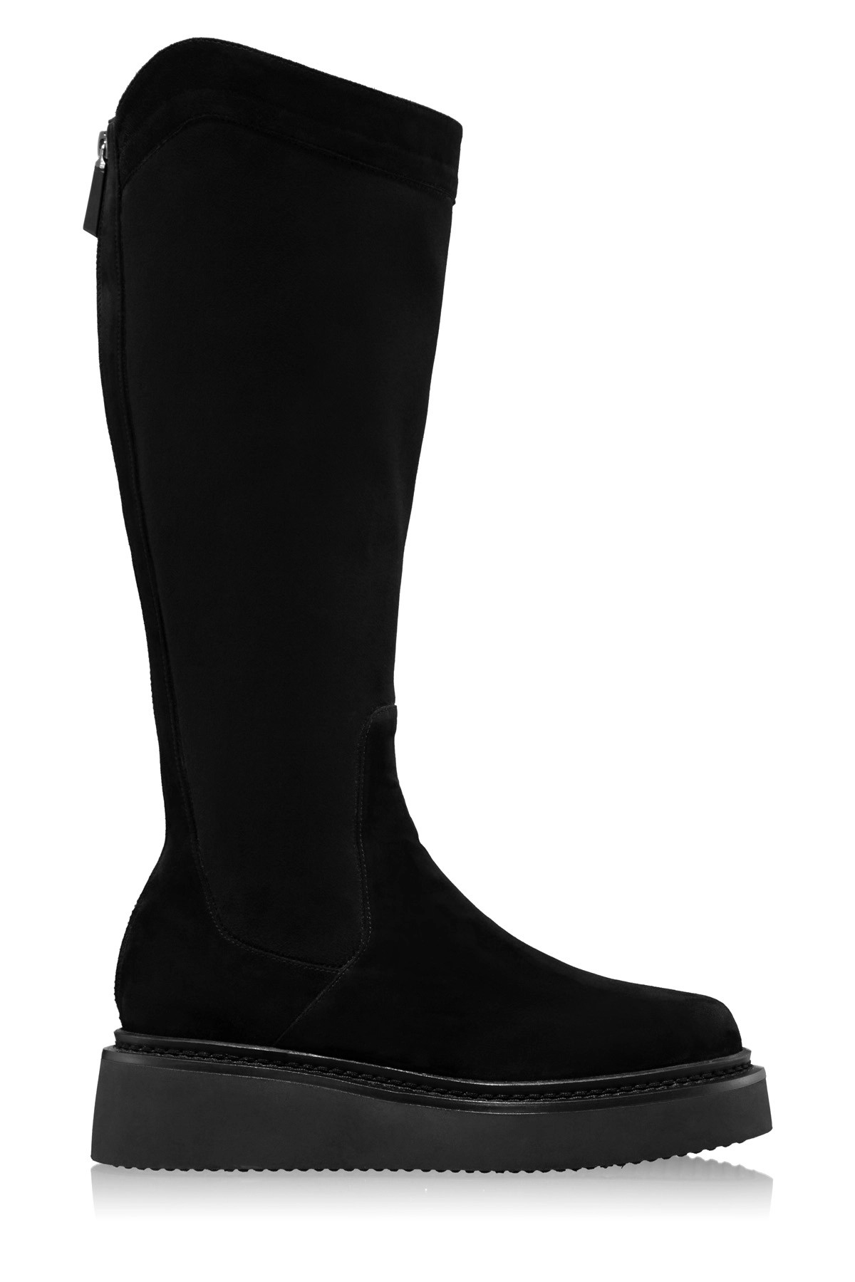 Women Suede Leather Boots 7937 Camoscio Black
