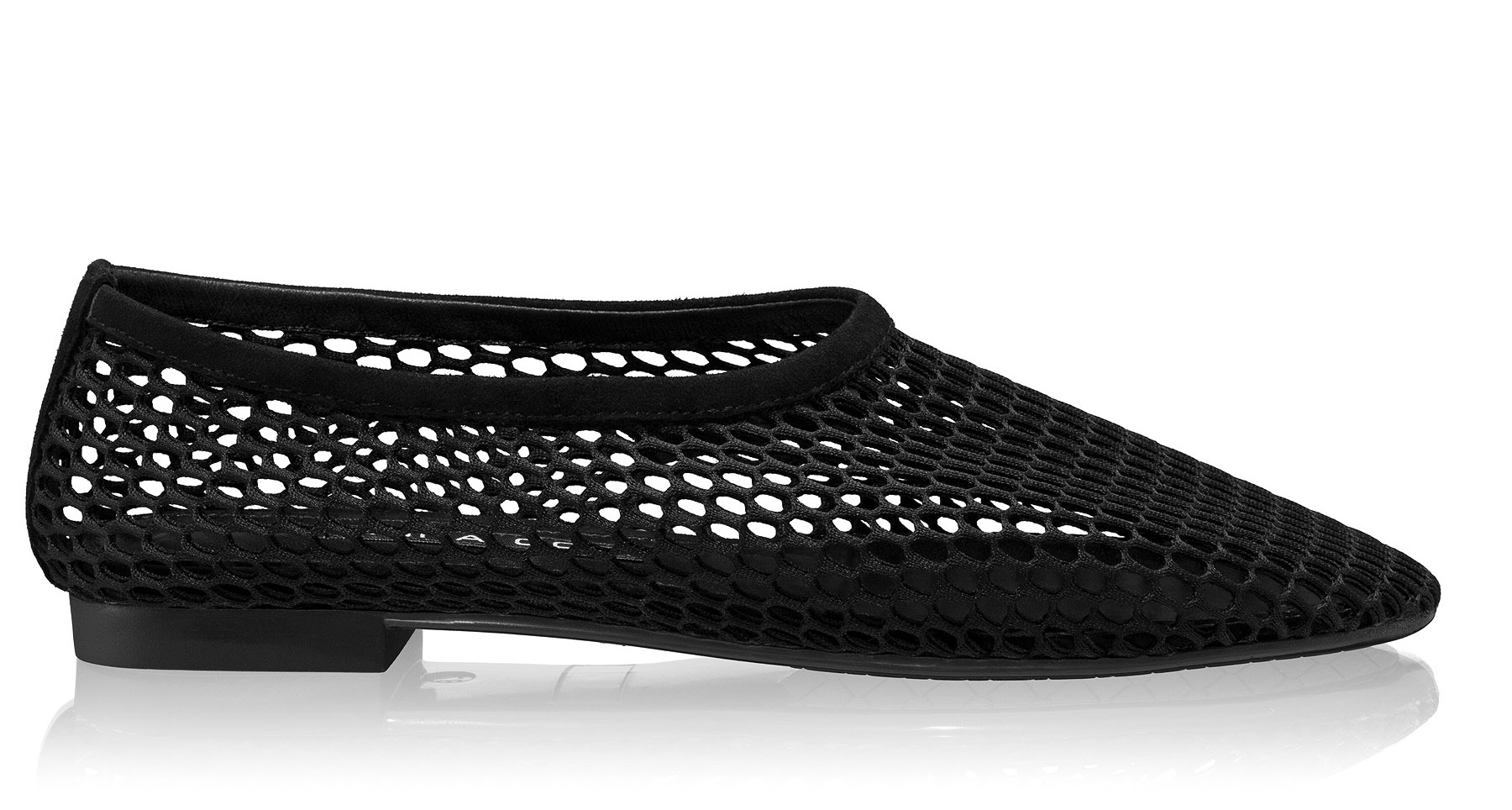 Women's Ballerinas 8442 Suede+Mesh Black