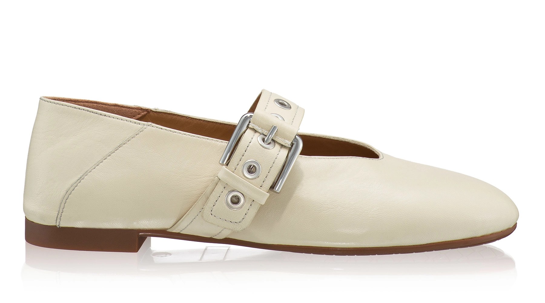 Women's Ballerinas 8458 Nappa Panna
