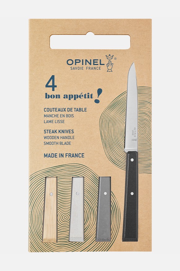 Coffret de 4 couteaux de table N°125 Bon Appétit Minéral